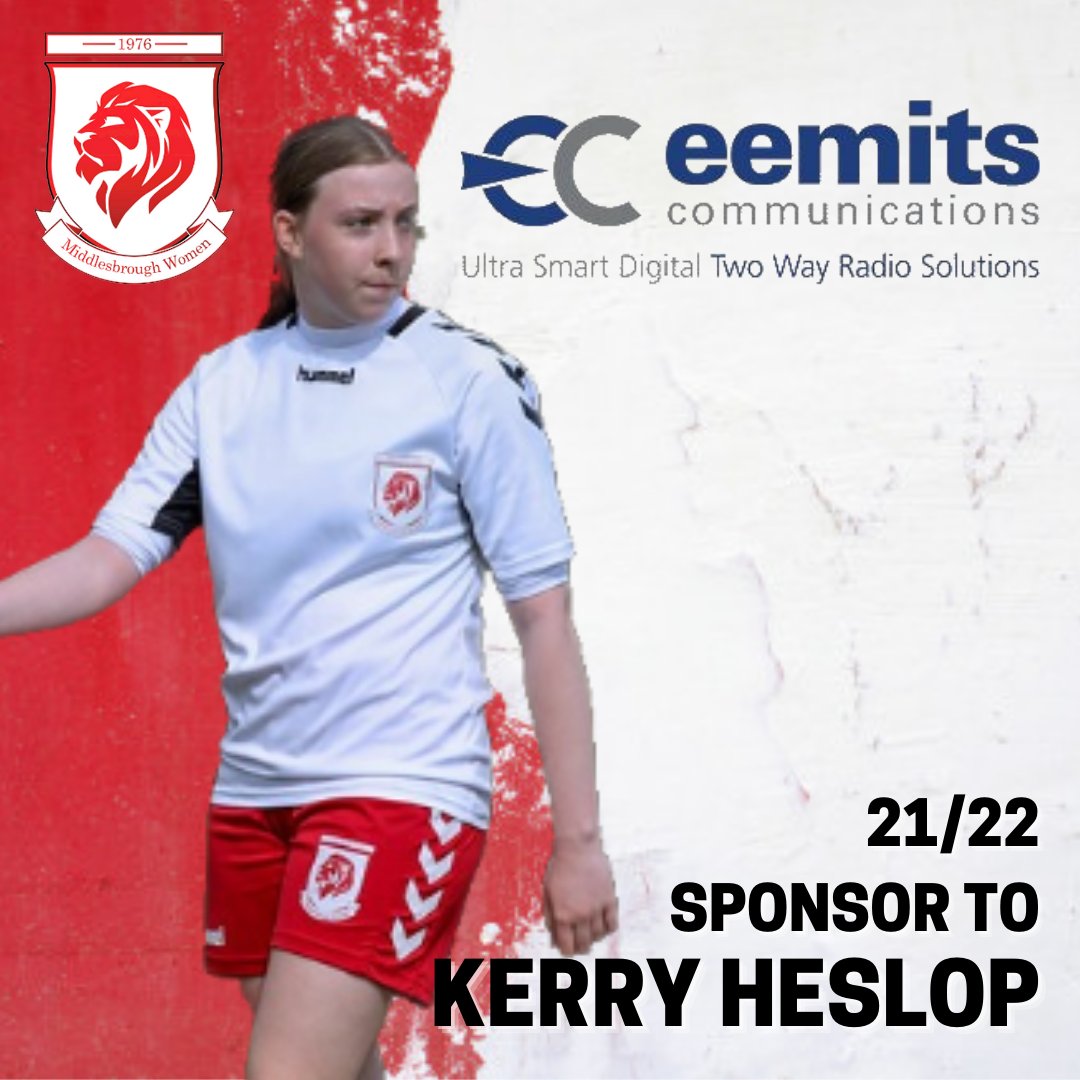 Eemits Delighted to Sponsor Middlesbrough Women Star Kerry Heslop for the 2021/2022 Season